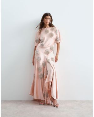 ARRANGE – satin-maxikleid - Pink