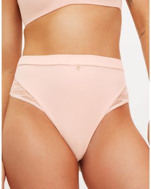 KBX Charlotte High Waisted Thong - Natural
