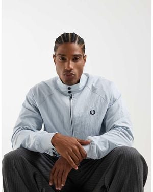 Fred Perry Crinkle Harrington Jacket - Grey