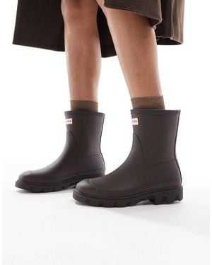 HUNTER Downpour Short Wellington Boot - Black