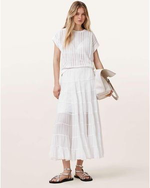 AllSaints Falda Eva De - Neutro