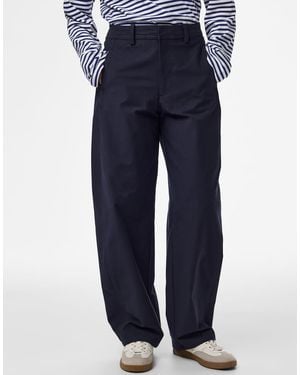 Pieces Trousers - Blue