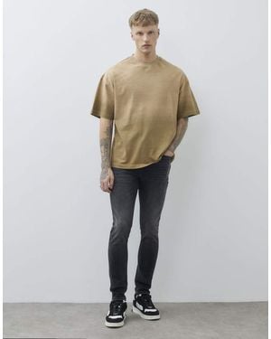 River Island Skinny Fit Washed Jeans - Black