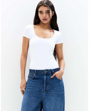 Pull&Bear Body A Maniche Corte - Blu