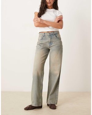 ASOS baggy Boyfriend Jeans With Rose Tint - Grey