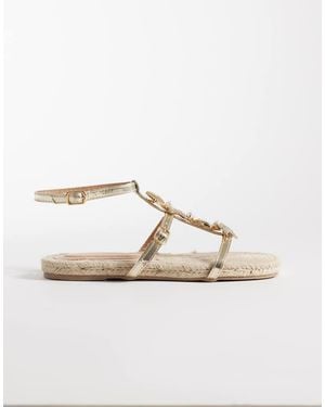 South Beach Starfish Flat Sandals - Metallic