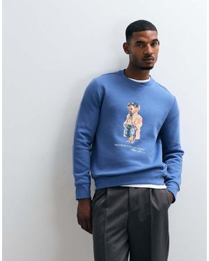 Polo Ralph Lauren Seasonal Bear Print Sweatshirt - Blue
