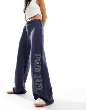 PacSun Wide Leg Tracksuit Trousers - Blue