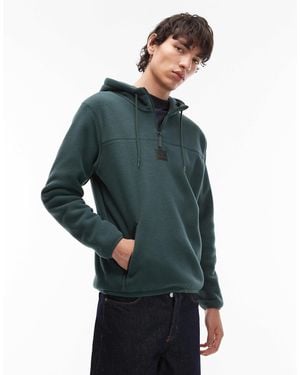 Timberland – kapuzenpullover aus polarfleece - Grün
