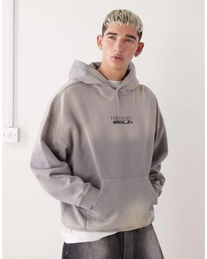 Vertere Berlin Oversized Logo Hoodie - Grey