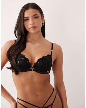 Ann Summers Desiring Decadence Padded Plunge Bra - Black
