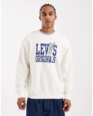 Levi's Sweat décontracté à logo graphique - écru - Blanc