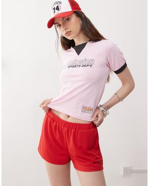 Collusion Pantaloncini Rossi - Rosso