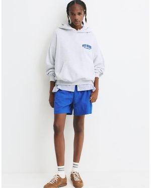 Pull&Bear Vacation Hoodie - Blue