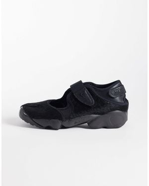 Nike Air rift sneaker aus em ponyhaar - Schwarz