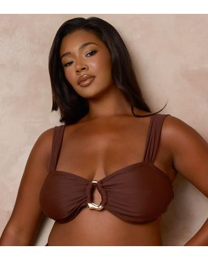 Moda Minx Curve X Alessa Tyrrell-Charles - Marrone