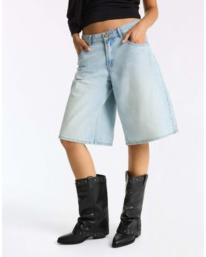 Bershka – cowboystiefel - Blau