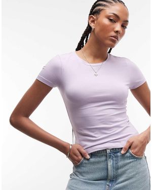 Monki Slim-Fit Baby Tee - Paars