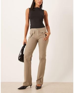 Motel Maite Pocket Tailored Trouser - Natural