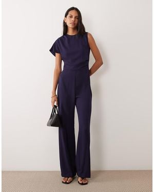 Mango Tuta Jumpsuit Monospalla - Blu