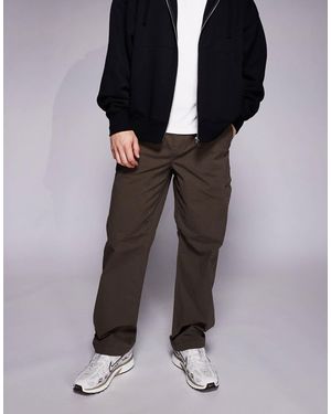 River Island Pantalon ample à enfiler - marron - Noir