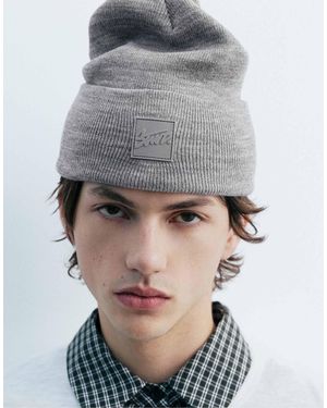 Pull&Bear – strickmütze - Grau