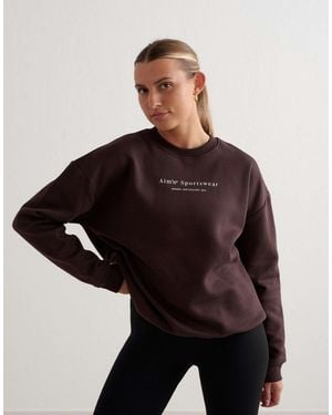 Aim'n – serif – sweatshirt - Schwarz
