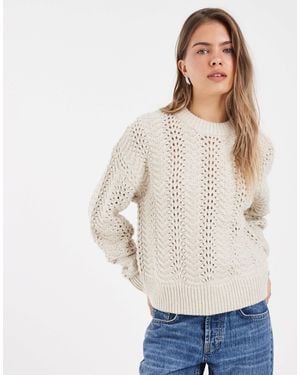 Levi's Charlotte pull en maille pointelle - Blanc
