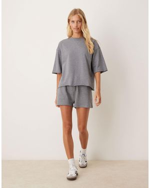 Jdy – schwere jersey-shorts - Grau