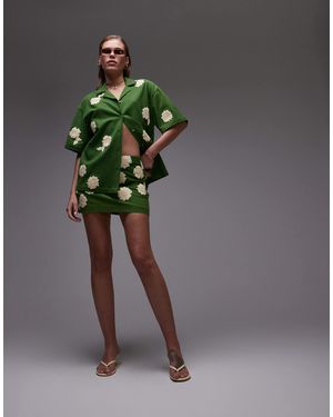 TOPSHOP Co-ord Pelmet Skirt - Green