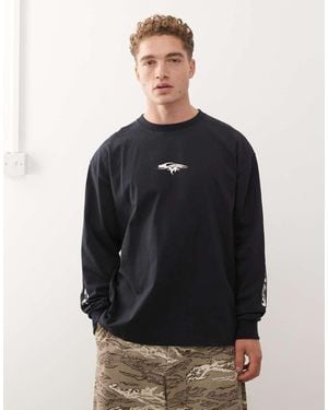 Quiksilver Mercury Old English Long Sleeve T-Shirt - Black
