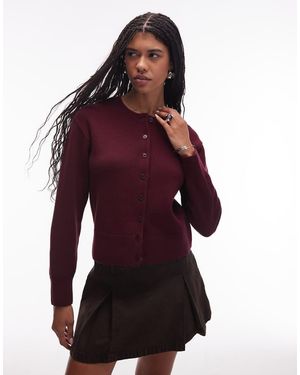 & Other Stories Cardigan Bordeaux - Rosso