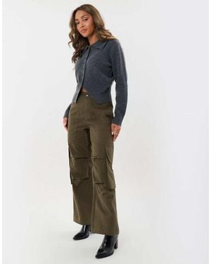 Threadbare Cargo Utility Trousers - Green