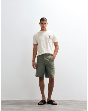 Blend – loose-fit-shorts - Weiß
