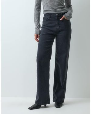 Vero Moda Wide-leg-jeans mit hohem bund - Blau