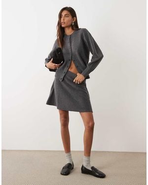ASOS Getailleerd Vest Van Wolmix Met Ronde Hals En Bedekte Knopen - Meerkleurig