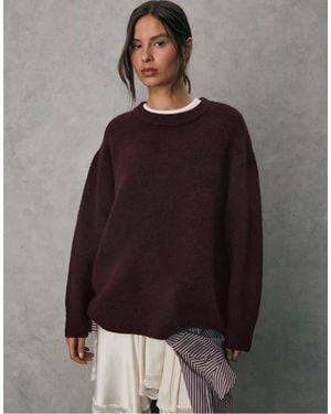 Stradivarius Zachte Gebreide Sweater - Grijs