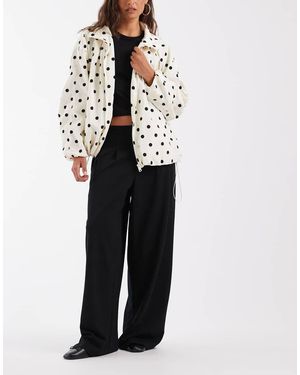 ONLY Pantalones De Corte Sastre De Pernera Ancha En - Negro