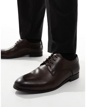 ASOS Leren Veterschoenen - Zwart