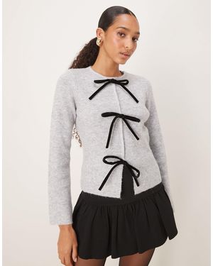 Pretty Lavish – strickjacke - Weiß