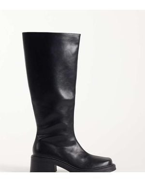 Raid Wide Fit Coretta Square Toe Knee Boots - Black