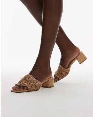 Steve Madden Cienega Heeled Sandals With Block Heel - Brown