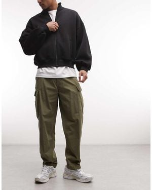 Element Pantalones Caquis Cargo Holgados-Verde - Negro