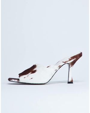 TOPSHOP Fox Heeled Mule - White