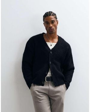 Cotton On Button Down Boxy Cardigan - Blue
