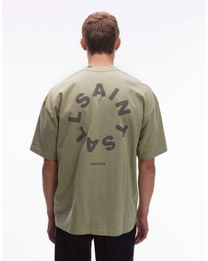 AllSaints Tierra Oversized T-shirt - Grey