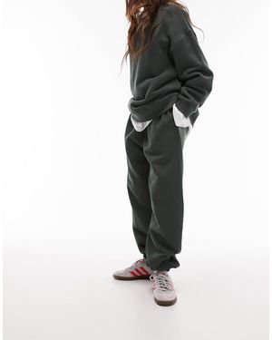 TOPSHOP Oversized Joggingbroek Met Aansluitende Boorden - Zwart