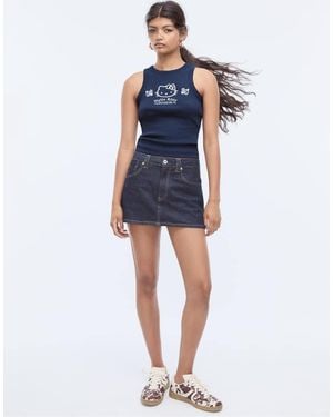 Stradivarius Hello Kitty Racerback T-Shirt - Blue