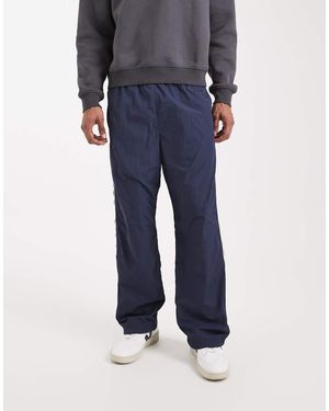 Hollister Baggy Trackpant With Seam Details - Blue