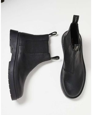 Walk London Callum Seam Chelsea Boot - Black